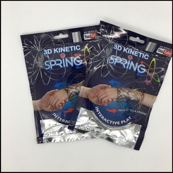 3D Kinetic Spring Toy Interactive Play As Seen On TV NEW Set Of (2) Gift - Picture 8 of 8